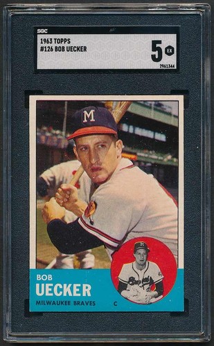 1963 topps bob uecker 126 - #126, sgc
